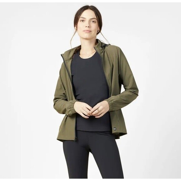 Outerknown Active Windbreaker S Green Agility Packable Hood - Picture 1 of 12